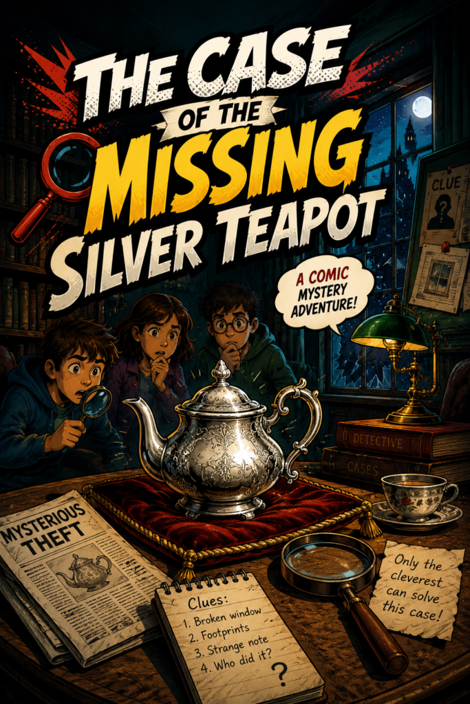 THE CASE OF THE MISSING SILVER TEAPOT cover