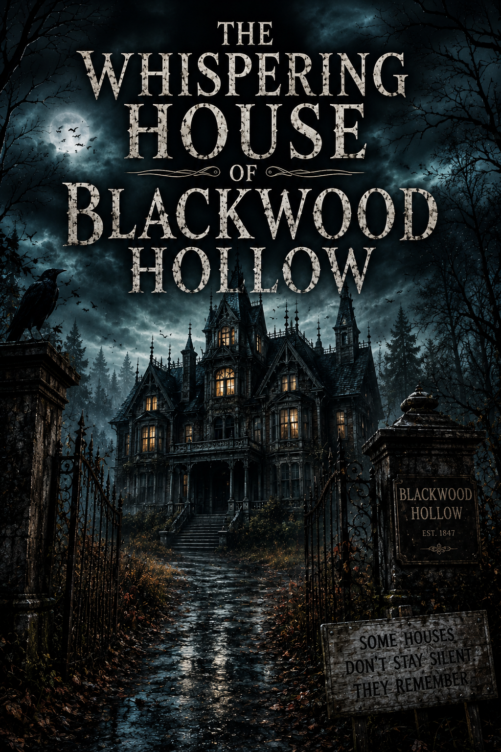 THE WHISPERING HOUSE OF BLACKWOOD HOLLOW cover