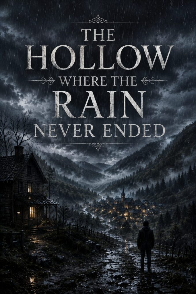 THE HOLLOW WHERE THE RAIN NEVER ENDED cover